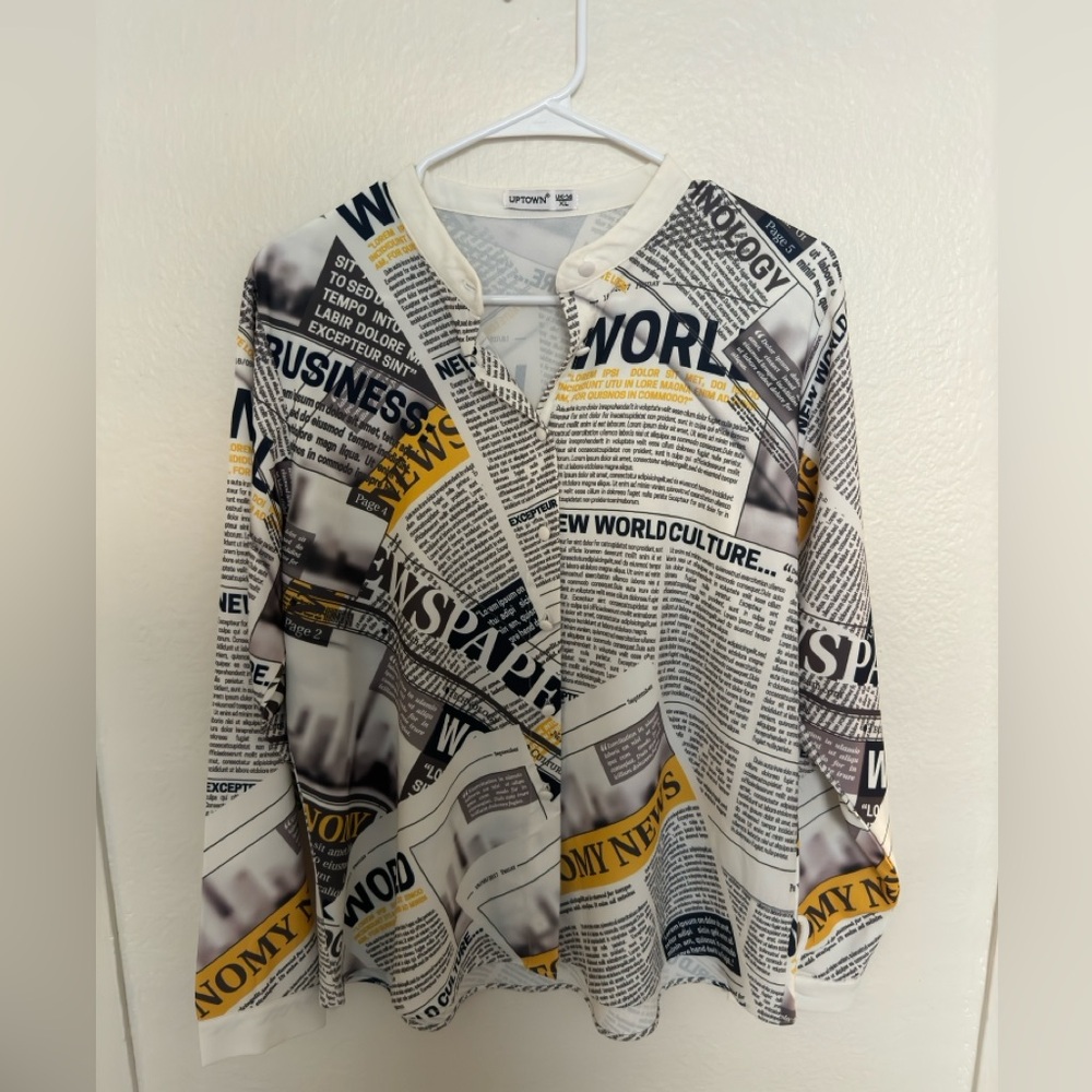 Uptown Paper Print Top